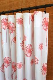 Pin By Jeni Penland On Nursery Ideas Coral Shower Curtains Curtains Panel Curtains