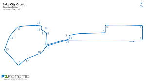 Map and circuit history of baku street circuit, azerbaijan. Baku Formula 1 Circuit Map