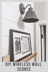 Diy Wireless Wall Sconce Modern Farmhouse Style Diy Light Affordable With Wireless Led Puck Lights Wireless Wall Sconce Modern Sconces Led Puck Lights