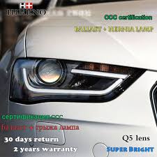Hireno Car Styling Head Lamp For 2013 16 Audi A4 B9 Headlights Led Headlight Assembly Drl Angel Lens Double Beam Hid Headlight Assembly Led Headlights Audi A4