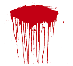 Long Blood Splatter Transparent Clipart World Vector illustration isolated on transparent background. long blood splatter transparent