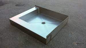 8 mil (0.2 mm) pliable, easy to install, and guarantees uniform thickness for reliable performance. Stainless Steel Shower Floor Base Shower Pan