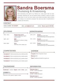 Verzorgende Ig Cv Template S Gratis Motivatiebrief