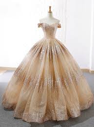 Royal Black And Gold Ball Gowns Gold Ball Gown Off The Shoulder Sequins Floor Length Wedding Dress Ball Gowns Gowns Prom Dresses Ball Gown