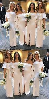 Mermaid Off The Shoulder Short Sleeves White Bridesmaid Dress With Ruf Dresses Near Me White Bridesmaid Dresses Bridesmaid Dresses Bridesmaid Gown