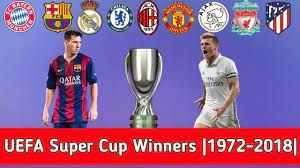 Both sides arrived in northern ireland on tuesday afternoon and are being joined by thousands of fans, hundreds. Uefa Super Cup Winners List 1972 2018 Youtube