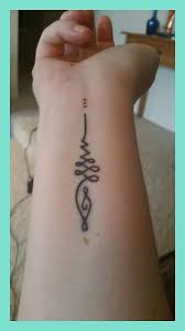 My Unalome Tattoo Right Inner Wrist Buddhist Path To Spiritual Enlightenment Sanskrit For Prayer I Like The 3 Dots Unalome Tattoo Tattoos Finger Tattoos