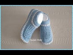 Hem Cok Kolay Hemde Cok Sik Bot Patik Modeli Knit Socks Knit Slippers Youtube Patikler Slippers Afgan Tig