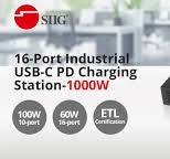 16-Port Industrial USB-C PD Charging Station - 1000W - up to 10 USB-C 100W - up to 16 USB-C 60W