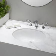 oval porcelain undermount sink