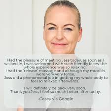 Have you had one of Jess' treatments yet? Jess is one of our dedicated and  experienced therapists, we are so proud to have her part of our Wildfire  Team. Ready to book