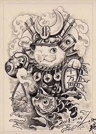 Chú mèo đáng yêu này thường được để trước các cửa hàng để mời khách. Y TÆ°á»Ÿng Hinh XÄƒm Hinh XÄƒm Nháº­t Hinh XÄƒm Meo