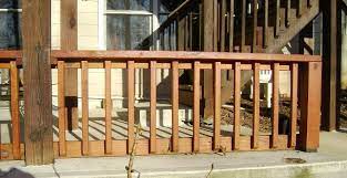 How To Build A 2x4 Deck Rail On A Concrete Patio Deck Railings Patio Railing Building A Deck