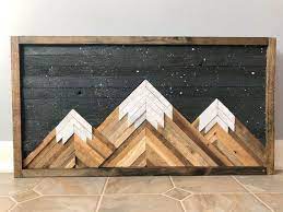 Mountain Wood Wall Art Decor Wood Wall Art Decor Mountain Wood Wall Art Mountain Wood Art