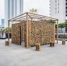 Elena Jamila S Malaysia Pavilion Is A Colorful Take On Bamboo Bamboo Architecture Bamboo Decor Bamboo House Design