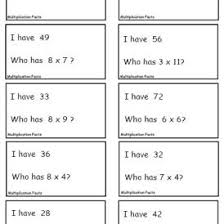Covers all math topics in kindergarten like addition, subtraction, numbers, comparing, fractions if you are a teacher or homeschool parent, this is the right stop to get an abundant number worksheets for homework, tests or simply to supplement. I Have Who Has Math Games Math Facts To 20
