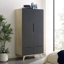 Free delivery & warranty available. Amazon Com Modway Origin Contemporary Mid Century Modern Wardrobe Cabinet In Natural Gray Furniture Decor