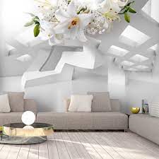 Shop with afterpay on eligible items. 3d Effekt Geometrisch Lilien Fototapete Vlies Tapete Xxl Wandtapete A A 0296 A A Ebay Wall Decor Living Room Wall Wallpaper Bedroom False Ceiling Design
