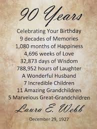 Birthday Gifts For 90 Year Old Woman 90th Birthday Gift Personalized Birthday Party Decor 8 5 X 11 Gift Print 1927 90 Years Old Gift For Gra 80th Birthday 90th Birthday 80th Birthday Gifts