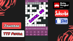 Jawaban Tts Pintar Level 50 Youtube