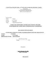 Scopri ricette, idee per la casa, consigli di stile e altre idee da provare. Contoh Proposal Studi Kelayakan Bisnis Docx Contoh Proposal Studi Kelayakan Bisnis Skb Proposal Studi Kelayakan Bisnis Usaha Digital Printing Baju Course Hero