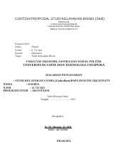 Proposal bisnis es campur laut. Contoh Proposal Studi Kelayakan Bisnis Docx Contoh Proposal Studi Kelayakan Bisnis Skb Proposal Studi Kelayakan Bisnis Usaha Digital Printing Baju Course Hero