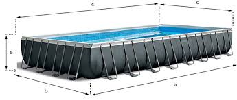Piscine Tubulaire Rectangulaire Intex 7 32 X 3 66 X 1 32 M