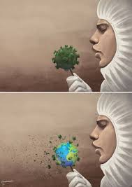 Stay At Home كورونا Earth Drawings Nurse Art Cool Art Drawings