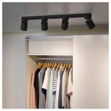 Nymane Ceiling Light With 4 Spotlights Anthracite Ikea Ceiling Spotlights Ikea Ceiling Lights
