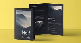 The free psd mockup file consists of smart. Psd Half Fold Mockup Us A4 Psd Mock Up Templates Pixeden