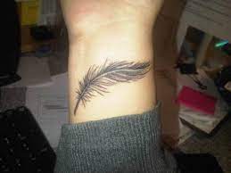 Feather Wrist Tattoo Feather Tattoo Wrist Cute Tattoos On Wrist Feather Tattoos