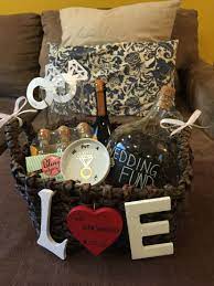 I'm a bit of a perfectionist so it really bothered me that the lettering wasn't perfect. Diy Engagement Basket Engagement Party Gifts Engagement Basket Diy Engagement Gifts