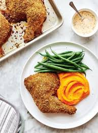 Poulet Barbecue Ricardo Recipe Crusted Chicken Almond Crusted Chicken Carrot Puree