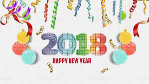 Happy New Year 2018 Confetti Celebration Colorfull Greeting Happy New Year 2018 New Year 2018 New Years Eve 2018