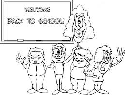 A teacher other children activities etc. Welcome Back To School Say The Class On First Day Of School Coloring Page Download Print Online Coloring Pages For Free Color Nimbus