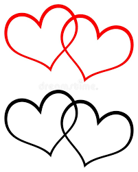 Find high quality herz clipart, all png clipart images with transparent backgroud can be download for free! Rot Und Schwarzen Sie Den Clipart Mit Zwei Herzen Vektor Abbildung Illustration Von Datierung Gefuhl 116021684