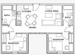 Perfect for use as a mountain or lake house, beach hut, or an. 2 Bedroom 2 Bathroom Standard Floor Plan Free Transparent Png Download Pngkey