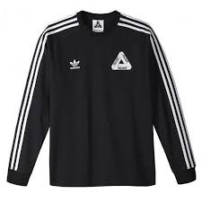 Adidas Black And White Long Sleeve Shirt Adidas X Palace Black Long Sleeve T Shirt Manchester 64 Liked On Polyvore Featuring Tops T Shirts Long Sleeve T Shirt A Adidas Shirt Adidas Black Shirt
