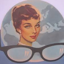 Máscara facial de halloween de plástico vintage de un lobo (Hong Kong) 1970 