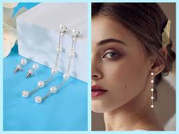 Amazon.com: Trinckle Silver Pearl Drop Earrings, Silver Dangle Earrings for  Women 5mm Pearl Long Earrings Boho White Bridal Earrings Silver Statement  Earrings for Prom Wedding Jewelry Birthday Gift : Clothing, Shoes &