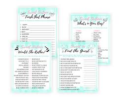 Challenge them to a trivia party! Sweet Sixteen 17 1 B Day Games Bundle Printables Depot