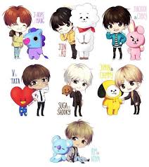 Pin By Luze Oliveira On Glmv Bts Chibi Chibi Bts Drawings