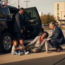 Homeless black woman collapsed on the side of the road, her two-year-old  twins cried in despair just as a billionaire passed by and the ending...  The late afternoon sun bore down on
