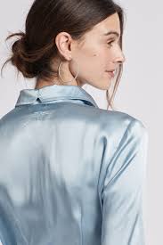 CHARLIE SILK CHARMEUSE SHIRT