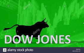 The U S Stock Market Index Dow Jones Is Going Up Behind