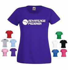 Roger federer and rafael nadal, the world's no. Vantaggio Federer Roger Federer Tennis Wimbledon Divertente T Shirt Donna Ebay