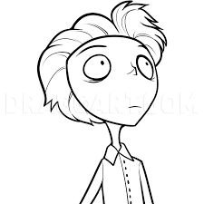 Cute smurf coloring pages printable. How To Draw Victor Victor Frankenweenie Coloring Page Trace Drawing