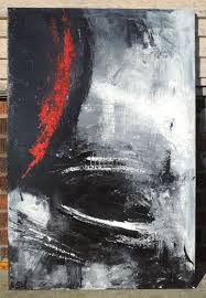 Acrylic Black White And Red Paintings Textured Painting Abstract Painting Black White Red Painting Large Original Painting On Canvas Palette Knife Abstract Painting Red Art Painting Abstract