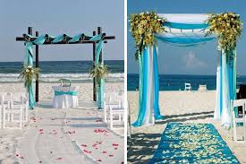 Decoracion minimalista para bodas sencillas en la playa. Bodas De Playa De La Arena Al Altar