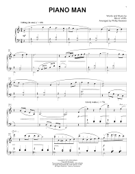 Piano man billy joel | digital easy guitar sheet music. Piano Man Piano Sheet Music By Billy Joel Solo Piano